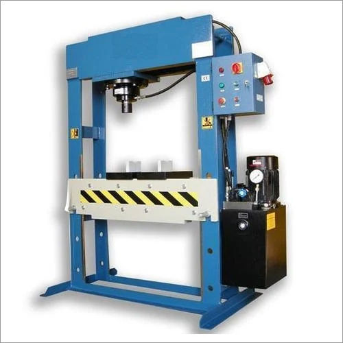 Blue Industrial Hydraulic Press