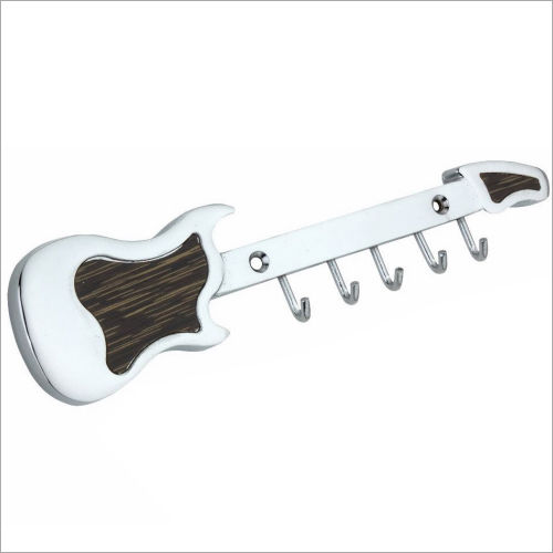 White Gitar Brass Fancy Key Holder