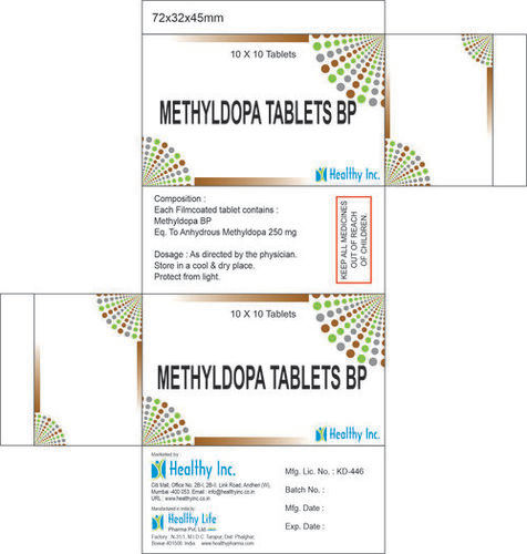 Methyldopa Tablets Bp General Medicines