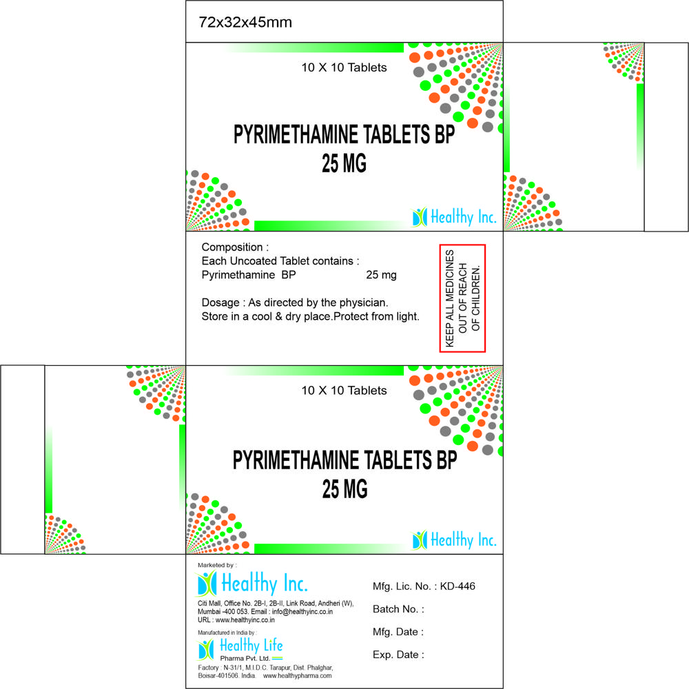 Pyrimethamine Tablets Bp - Drug Type: Medicine Raw Materials