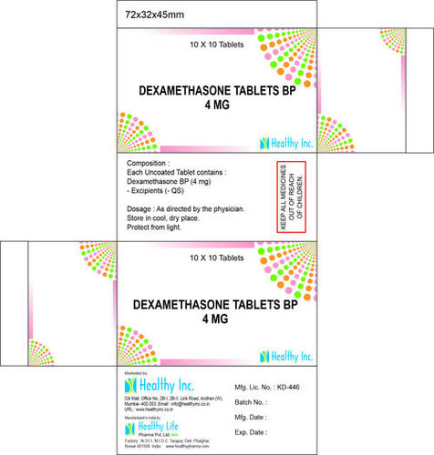 4mg Dexamethasone Tablets IP