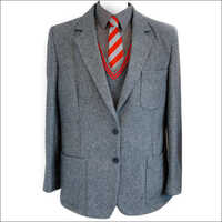 School Woolen Blazer - Woolen Fabric, Customized Sizes & Colors | Unisex Design, Comfortable Fit, Washable For Winter Wear