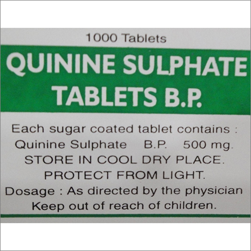 500mg Quinine Sulphate Tablets BP