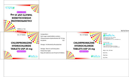 25mg Chlorpromazine Hydrochloride Tablets IP