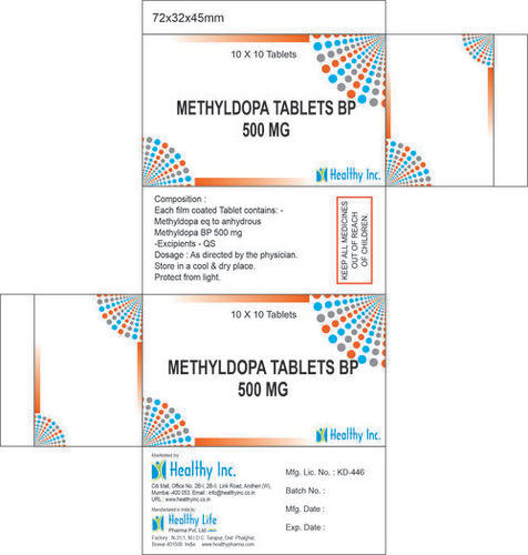 Methyldopa Tablets Bp General Medicines