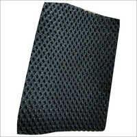 Black Polyester Air Mesh Fabric - Embossed Pattern, Light Weight | Plain Texture, Ideal For Commercial Usage