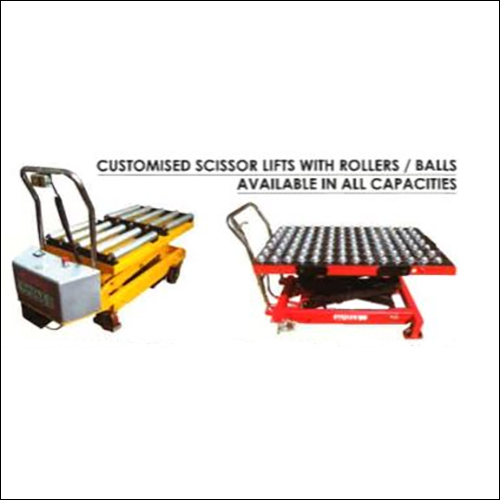 Scissor Lift With Rollers And Balls
