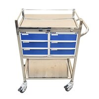 Medicine Trolley With Drawer (S.S)
