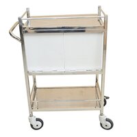 Medicine Trolley With Drawer (S.S)