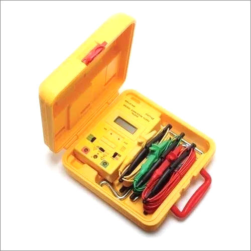 Yellow Digital Earth Resistance Tester