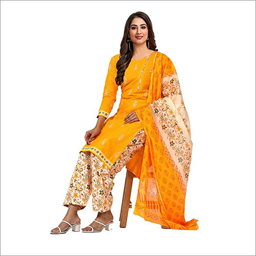 Washable Printed Cotton Suit