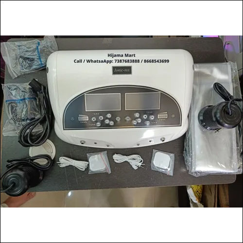 White & Gray Dual Detox Mp3 Foot Spa Machine With Parts