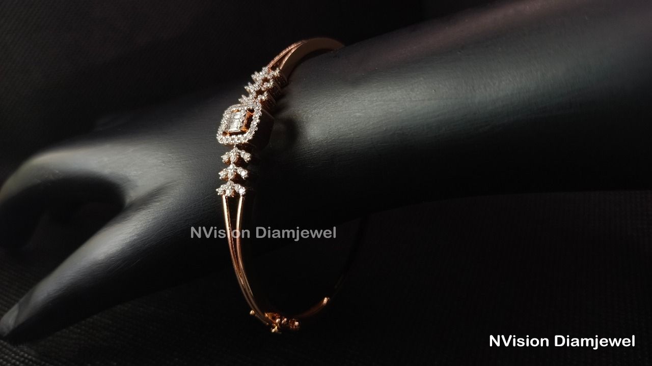 Rose Gold Real Diamond Snowflake Bracelet