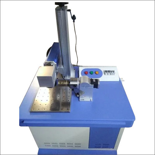 Blue Metal Fiber Laser Marking Machine