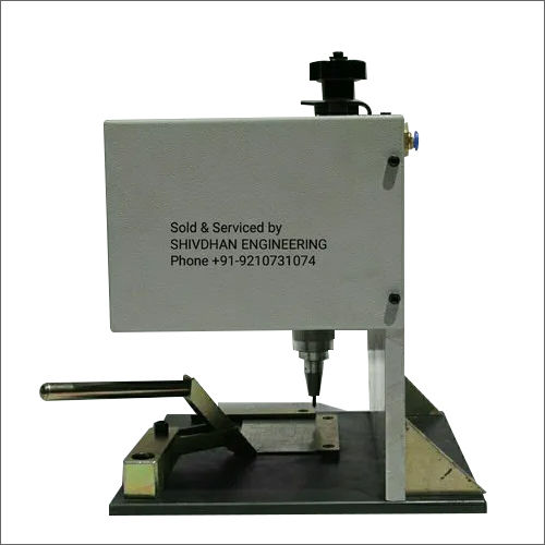 Grey Metal Label Marking Machine