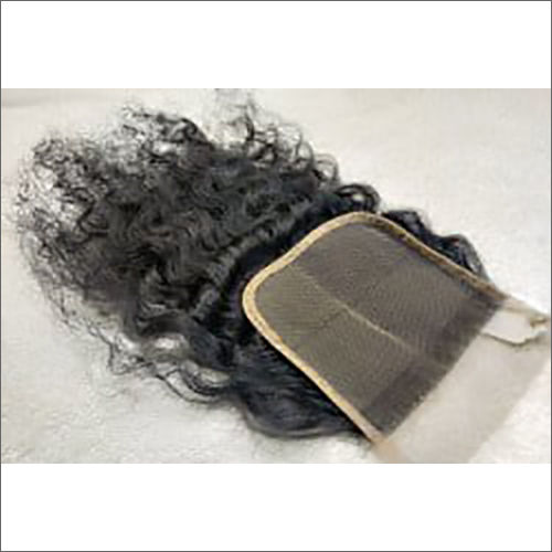 Black Curly Hair Lace Closure Wig