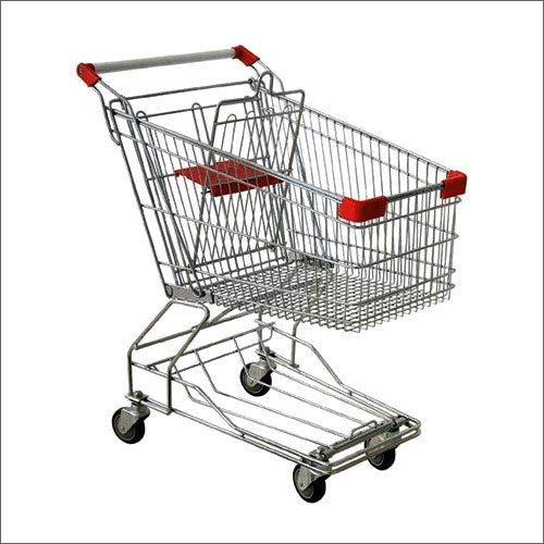 Silver 65 Ltr Shopping Trolley at Best Price in New Delhi | Global Steel