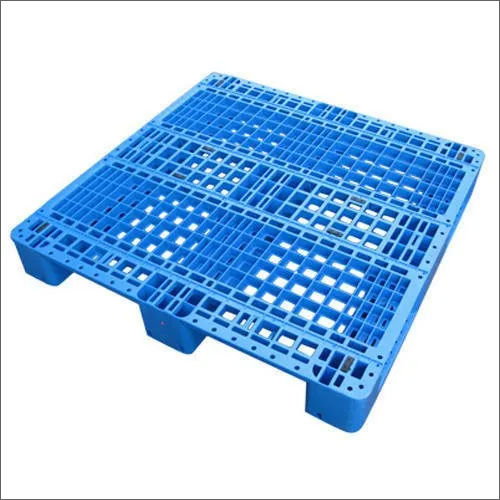 Plastic Pallet - Various Sizes Available, Blue Single Faced Design, 2-Way Forklift Compatible