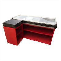 Red Mild Steel Cash Counter