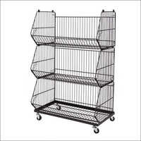 Silver Stainless Steel Wire Basket