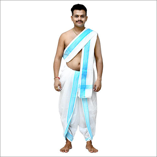 Mens Cotton Dhoti Dupatta