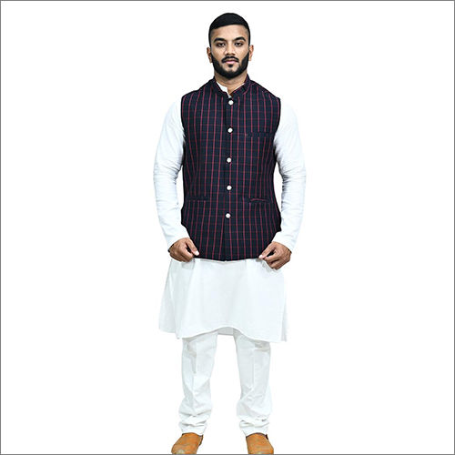 Mens Cotton Lining Kurta Jacket