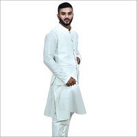 Mens Cotton Plain Kurta Jacket