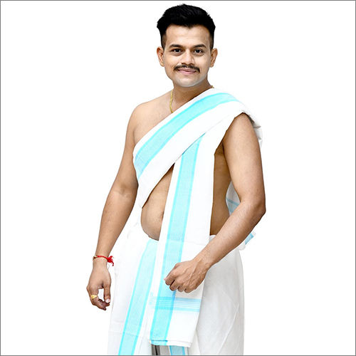 Mens Cotton Dhoti Dupatta