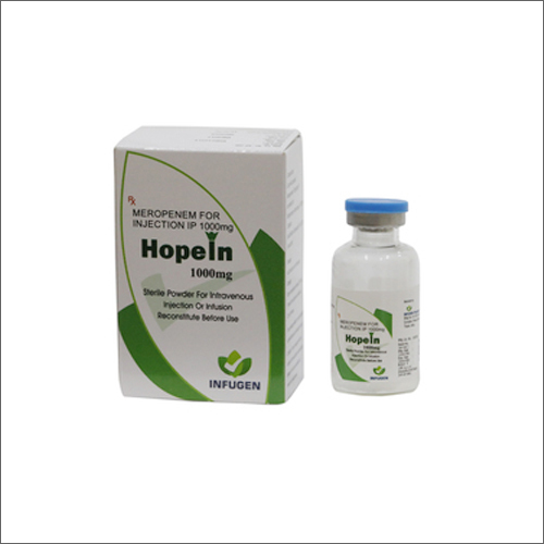 Meropenem Injectable Solution - 1000 Mg Glass Ampoules | Prescription Only, Dosage As Per Suggestion, Recommended For Human Use, Store In A Dry Place