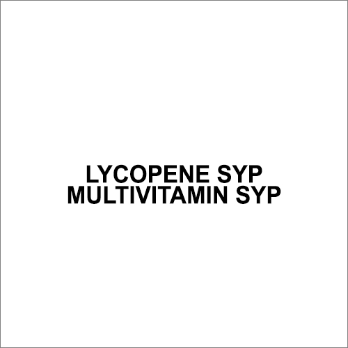 Lycopene Syp And Multivitamin Syrup Organic Medicine