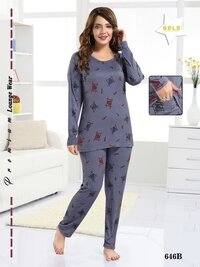 Ladies Night Wear Full Sleeves