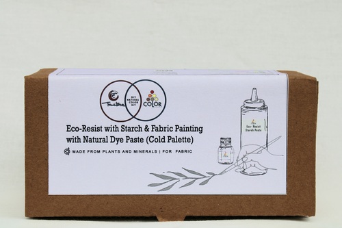 DIY Kit  Eco-Resist with Starch and Fabric Painting with Natural Dye Paste