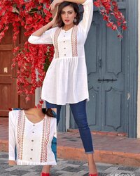 Womens Embroidery Work Short Tops...
