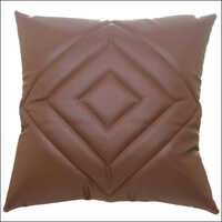 Brown Leather Cushion Cover