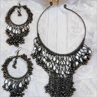 Party Wear Oxidized Necklace Set Gender: Women