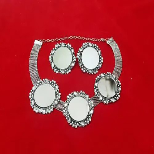 Oxidized Choker Necklace Set