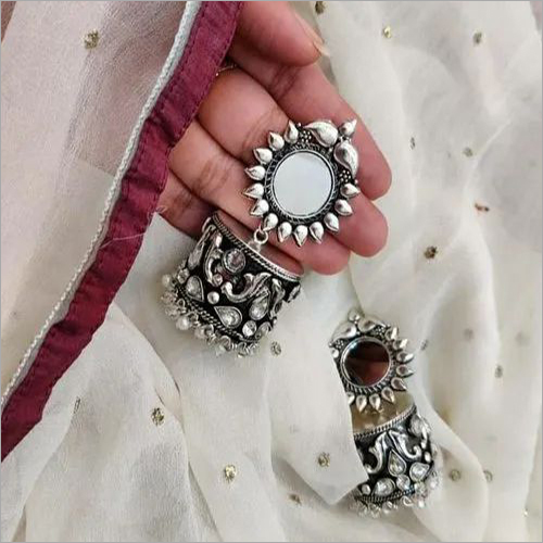 Ladies Brass Kundan Jhumkas