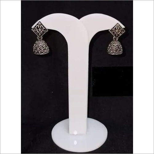 Oxidised Ladies Metal Alloy Small Jhumki Gender: Women