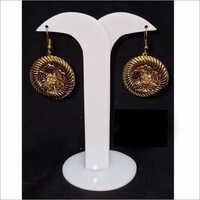 Brass Alloy Dangler Earrings