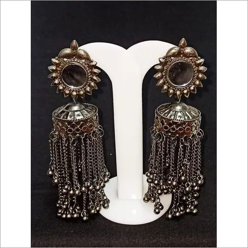Oxidized Jhumka Earring