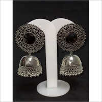 Oxidized Silver Jhumka