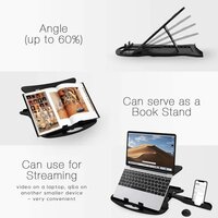 6226 ADJUSTABLE LAPTOP STAND PATENTED RISER  WITH PORTABLE MOBILE STAND