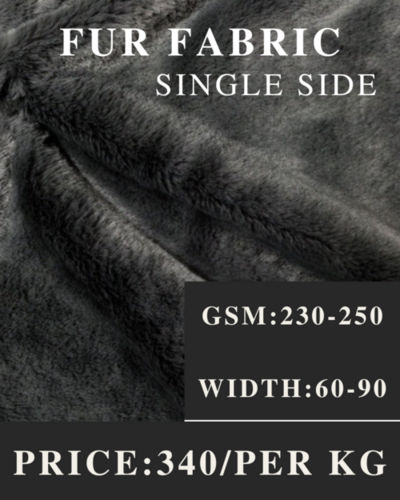 Fur fabric single side