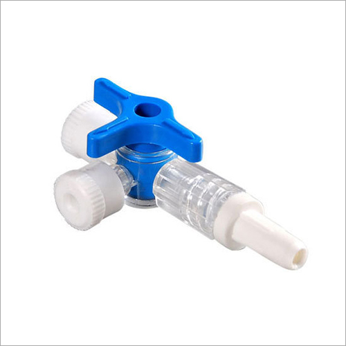 White And Blue Three Way Stopcock