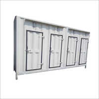 Mild Steel Portable Toilet Cabin - Color: Grey