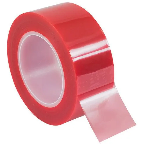 Double Sided Red Polyester Tape