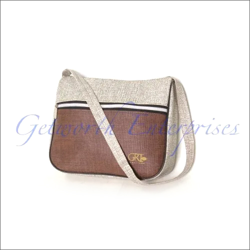 Multi Color Hand Bags - Rexine, 10x8x2.5 Inch, Brown | Zipper Closure, Customized Design, Durable Tote Style for Women