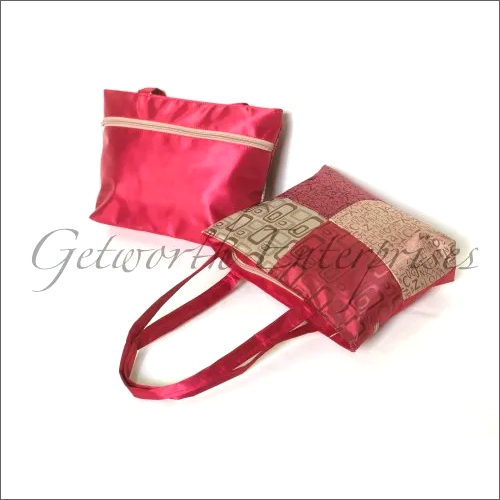 14x10x4 Inch Complimentary Bag - Rexine Material, Size 14x10x4 Inches, Multi Color Design | Attractive Red Style for Office Use
