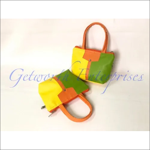 8x5.5x2 Inch Complimentary Bag - Rexine Material, Multi Color Design | Attractive Multi-Purpose Return Gift Bag