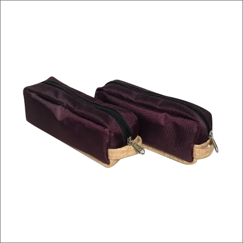 Multipurpose Pouch - Rexine, Multi Colour, Plain Design | Zipper Closure, Violet PVC, Synthetic Material, Versatile Event Usage